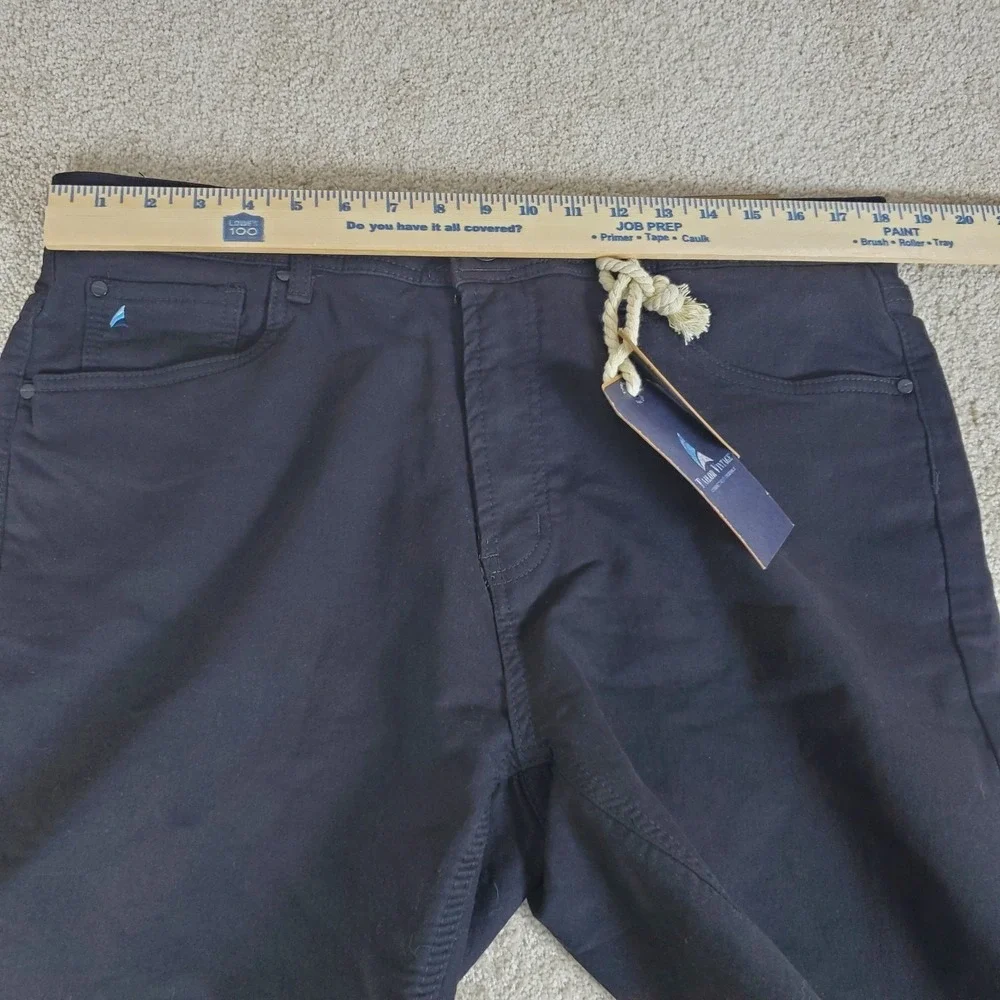 Tailor Vintage Men's Black Denim Shorts Size 36 Greenwich Slim Fit NWTGS